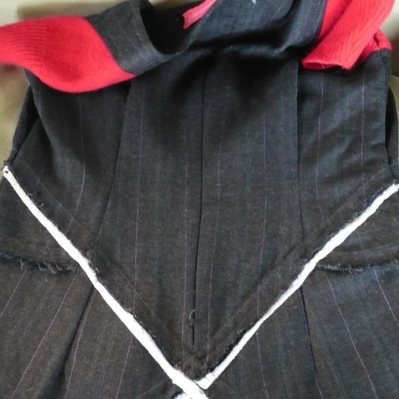 Whimsigoth Wool Knit Red Cap Sleeve Dress - Picture 13 of 13